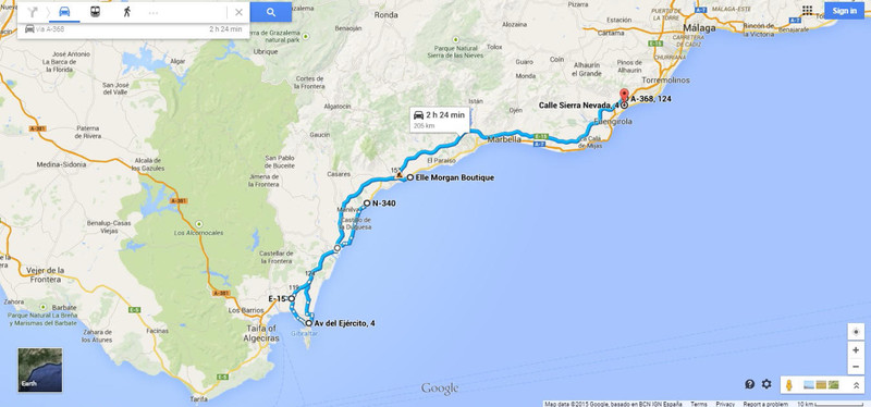 Estepona to Gibraltar to Fuengirola