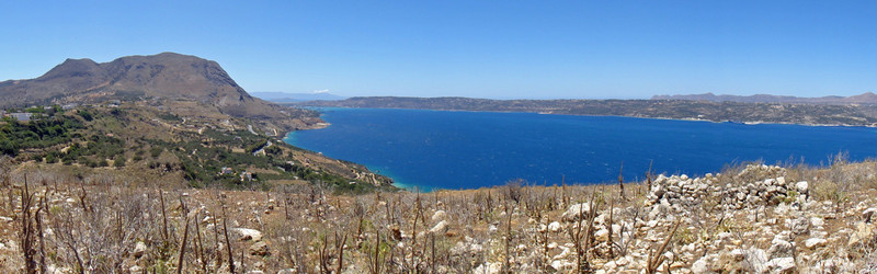 Souda Bay from Aptera on a fine, clear day