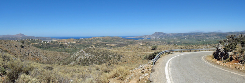 Aptera from 3 kms away on the mountain road to Theris0