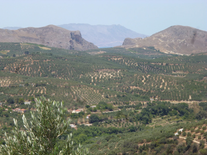 View from road to Paleochora
