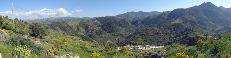 View south from Polyrinia acropolis
