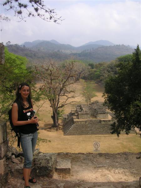 Me in front of the ruins