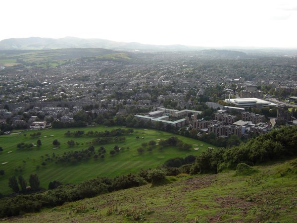 View from halfway up Arthur's Seat