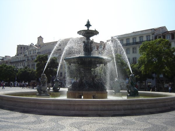 Fountain in one of the town squares