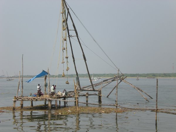 Chinese fishing nets in Cochin