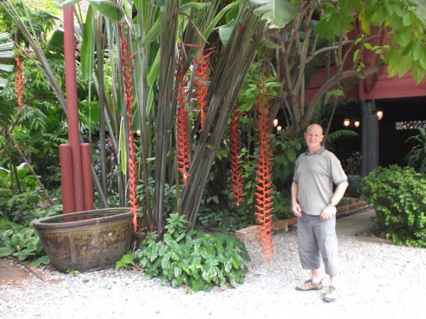 The garden at Jim Thompson's house