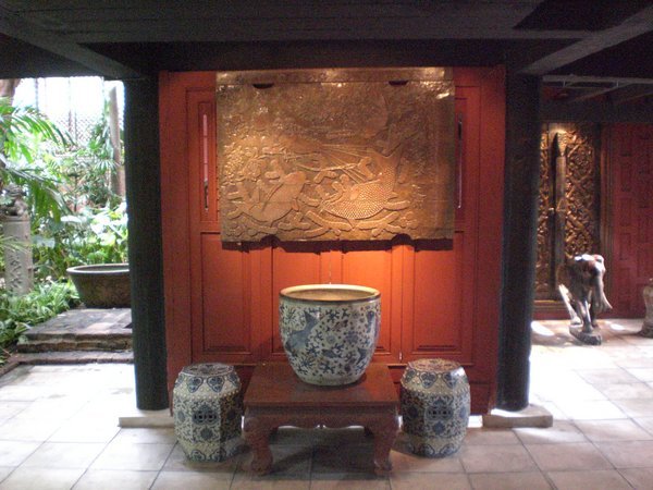 Beautiful antiques at Jim Thompson's house