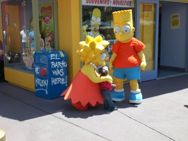 Bart and Maggie at Universal