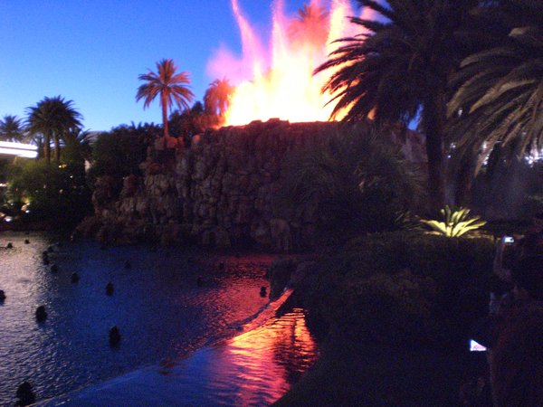The volcano at The Mirage