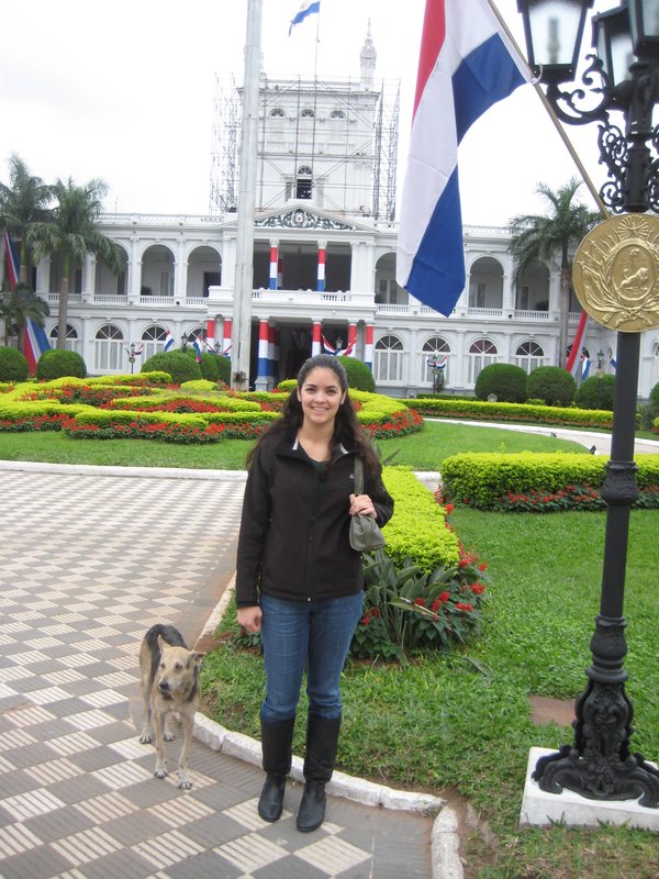 In front of the governmental palace