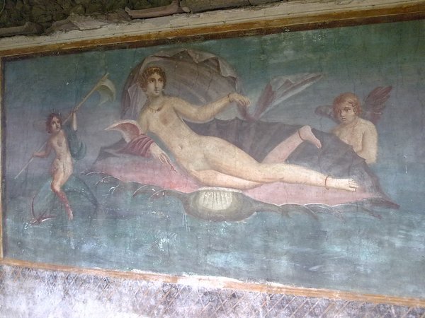 Painting in Pompeii house
