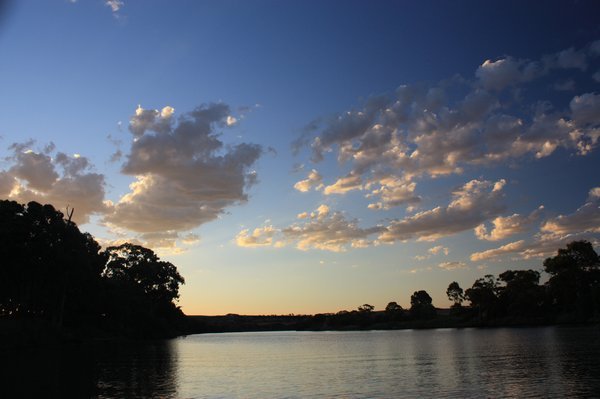 Sunset over the Murray