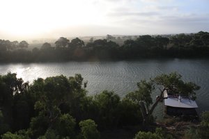 Sunset over the Murray