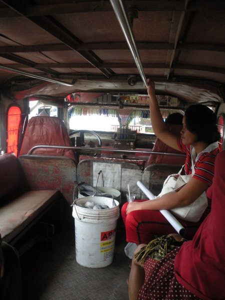Jeepney to Apo Apo Island.