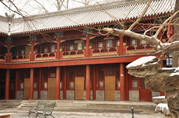 Apparts de moines. Temple des nuages blancs (Baiyunguan)