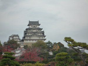 Approaching Himeji Castle