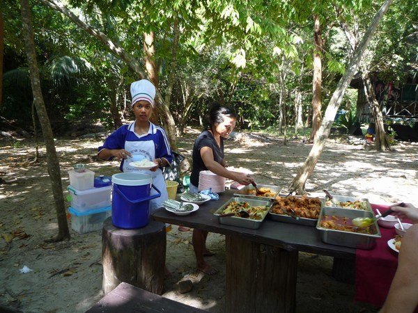 Lunch is served on Koh Rok