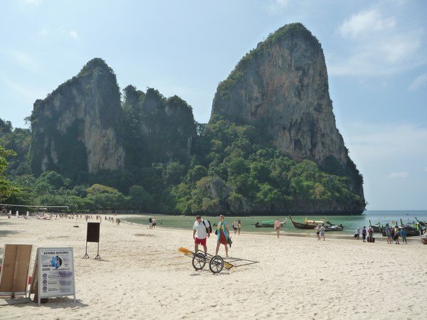 And looking left down the beach, Railay