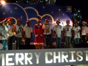Children singing us Christmas songs