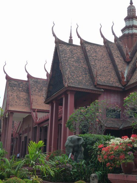 The lovely Phnom Penh museum building