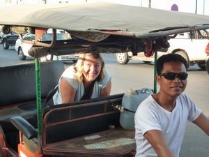 Our great tuk tuk driver in Phnom Penh