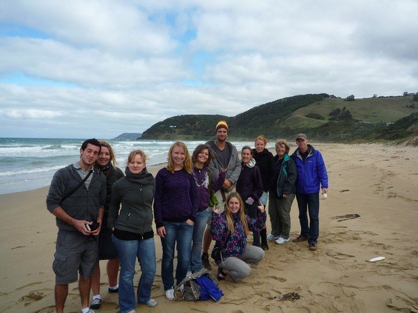 Group photo on the beach walk, GOR