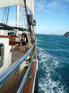 Sailing on very choppy seas, Solway Lass