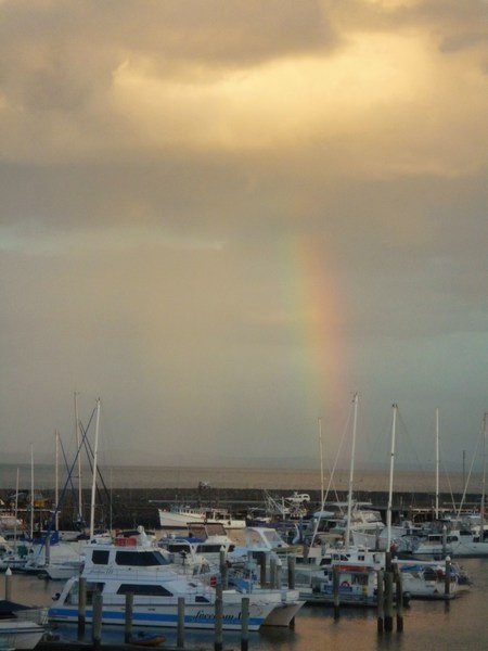 Rainbow over Hervey Bay Marina