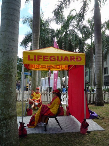 Lifeguards at the food fair, Brisbane