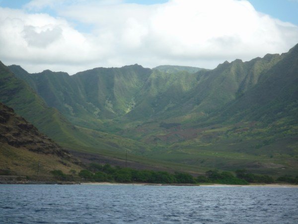 West coast valley featured in the Lost series, Oahu