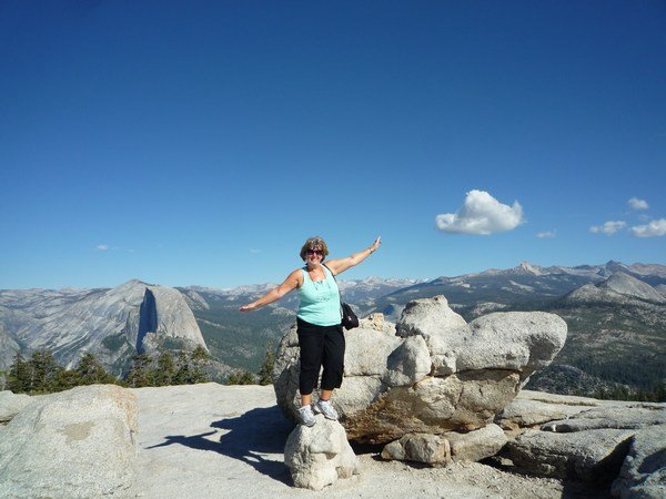 Its All Over !!! Fat bird sings at top of Sentinel Dome climb, Yosemite