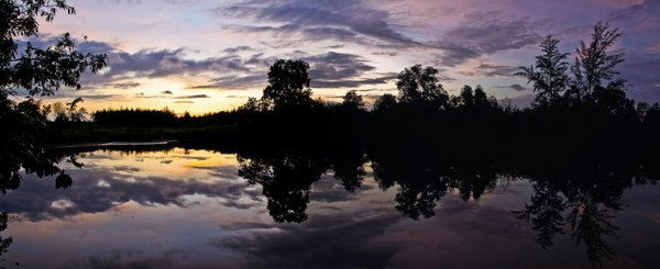 Miri river sunset