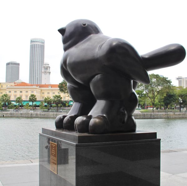 Botero's Bird sculpture