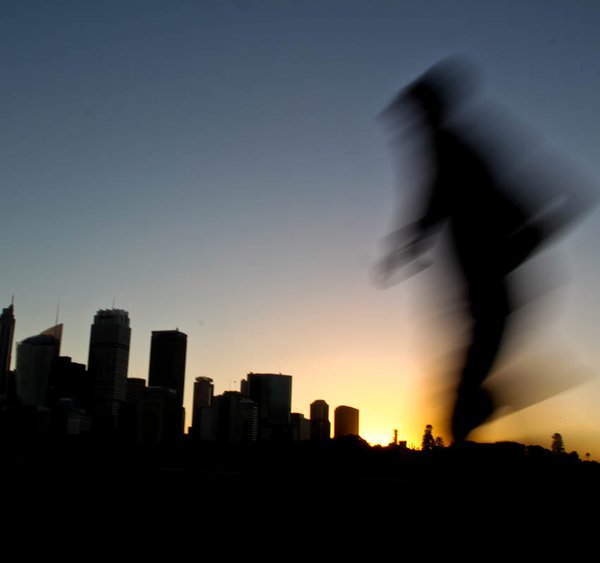 Sydney sunset runner