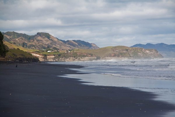 On the south-west coast: black sand beaches