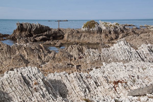 Rock formations in Kaikoura
