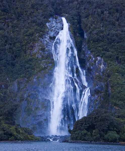 Milford Sound - biggest waterfall