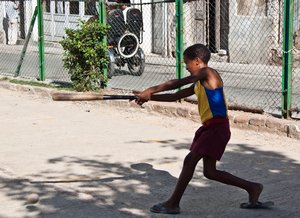 Cuba's national sport: Baseball