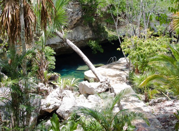 Entrance to the cenote