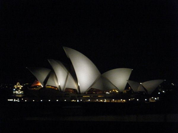 sydney opera house de nuit