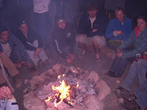 Camp fire on night 3