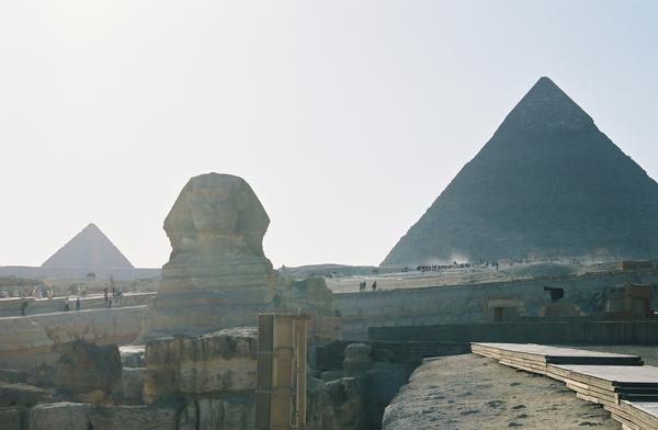 The sphinx and pyramids