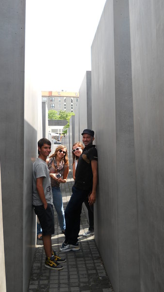 At the Memorial to the Murdered Jews of Europe in Berlin