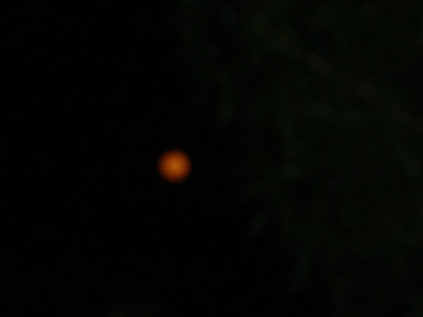 Red moon at Rockhampton
