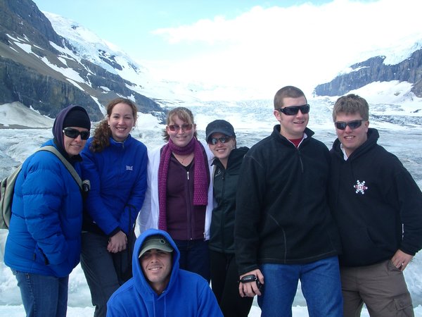 Some of us on Athabasca Glacier