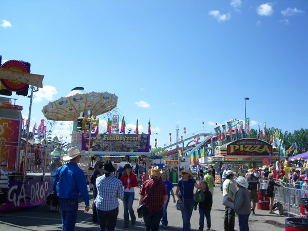 Inside the showground 