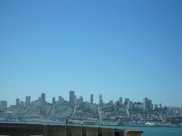 View of the city from Alcatraz 