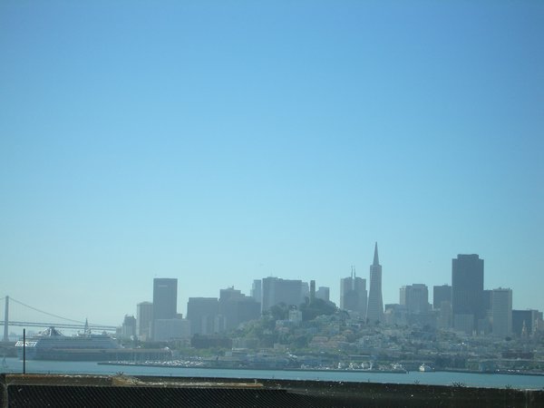 View of city from Alcatraz