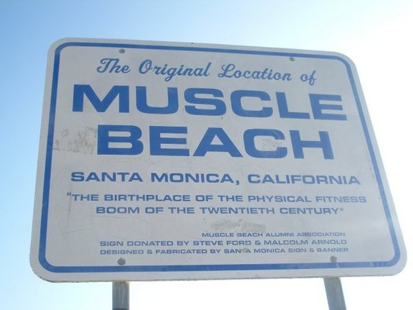 Muscle Beach sign