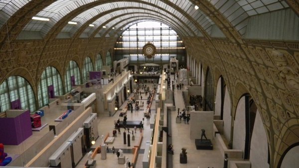 Inside the Orsay Museum.